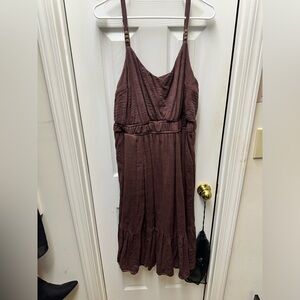 Torrid SZ 2 VNeck Brown Sundress EUC so pretty and Comfy! Very Versatile! Cute!